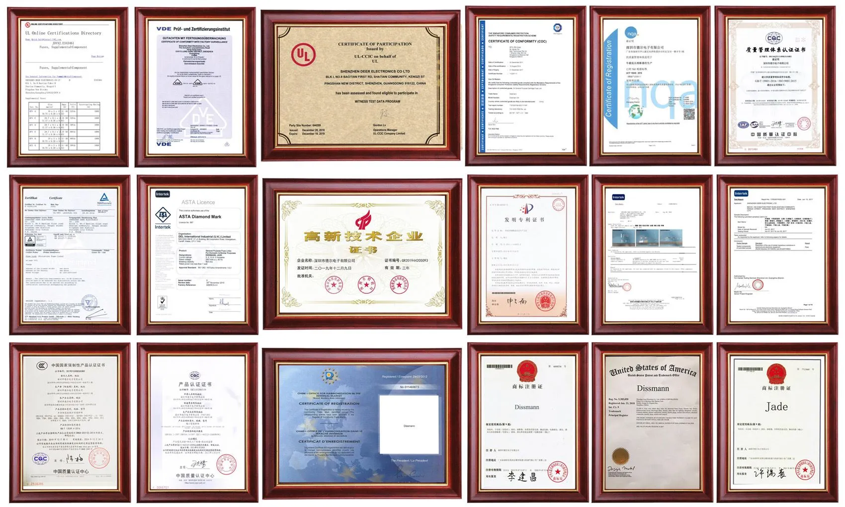 Dissmann Pojistky vyrobené 20let od roku 2000